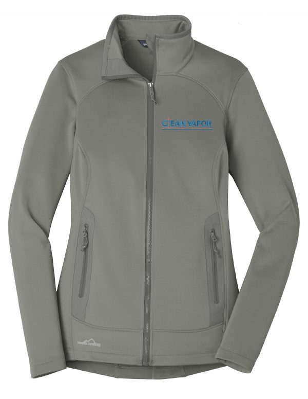 Ladies Grey Eddie Bauer® Highpoint Fleece Jacket